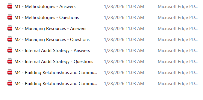 2025 Becker CIA MCQs & Simulated Exams (Part 3)