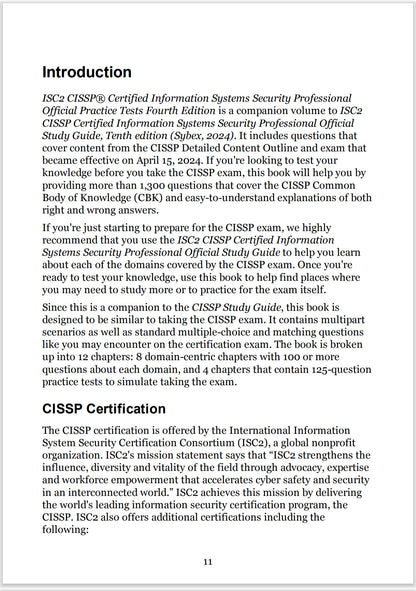CISSP Official Practice Test, 4th Edition