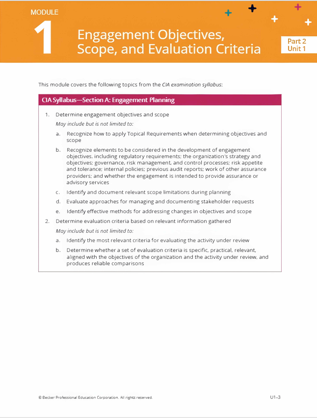 2025 Becker CIA Textbook Part 2