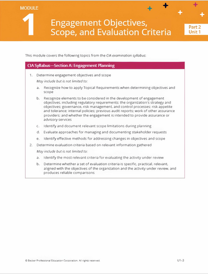 2025 Becker CIA Textbook Part 2