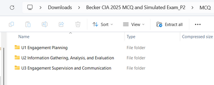 2025 Becker CIA MCQs & Simulated Exams (Part 2)