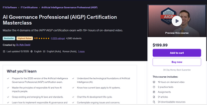 AI Governance Professional (AIGP) Certification Masterclass