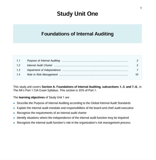 2025 Gleim CIA Textbook (Part 1)