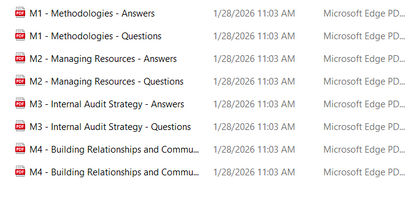 2025 Becker CIA MCQs & Simulated Exams (Part 3)